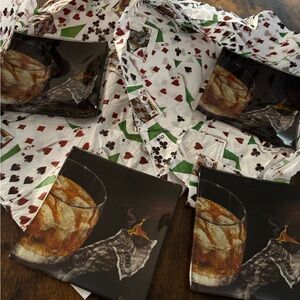 Godard glass art set of four NWT